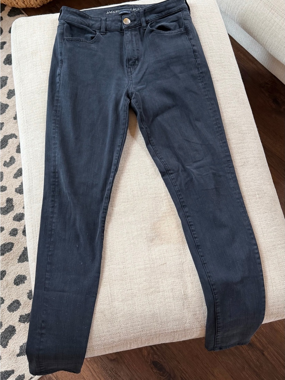 American Eagle Outfitters Women's Dark Black Skinny Jeans